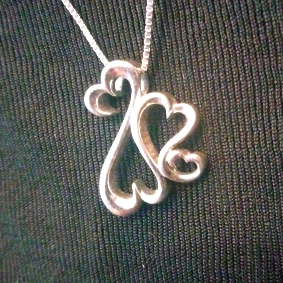Sterling Silver Jane Seymour Open Heart Necklace